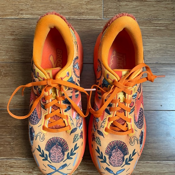 Brooks Women’s Ghost 14 Neutral Running Shoe in Citrus/Orangeade Size 9 - Picture 5 of 5